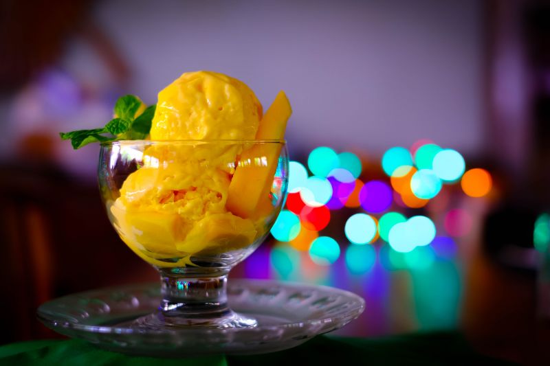 Home Made Mango Ice Cream